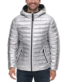 Men's Hooded Packable Down Jacket, Created for Macy's