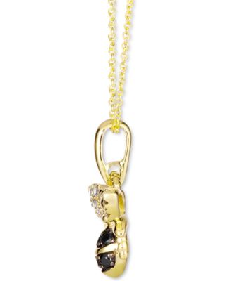 Nude Diamond (1/5 ct. t.w.) & Blackberry Diamond (1/10 ct. t.w.) 18" Pendant Necklace in 14k Gold