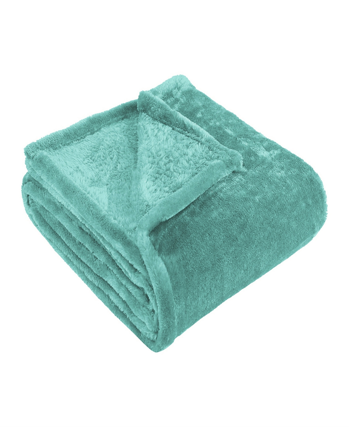 Superior Ultra-plush Fleece Throw Or Couch Wrinkle Resistant Blanket In Turquoise