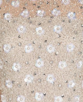 Embellished Floral Sheath Dress