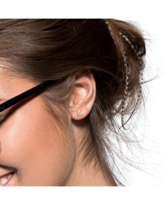 Lab-Created Moissanite Stud Earrings (2 ct. t.w.) in Sterling Silver