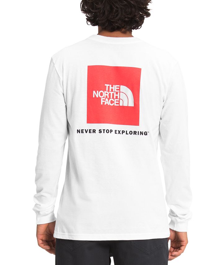 North Face Men's Never Stop Exploring Box Logo Long-Sleeve T- Shirt & Reviews - T-Shirts Men - Macy's