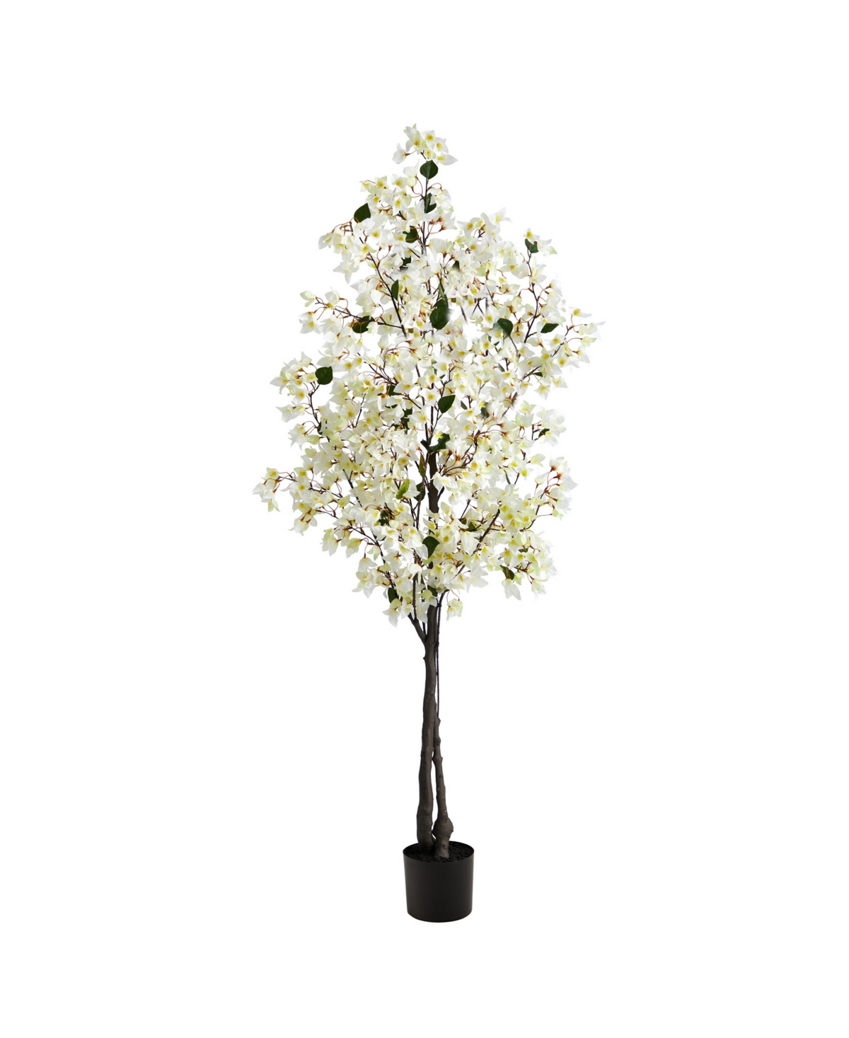 Nearly Natural 6' Bougainvillea Artificial Tree In White