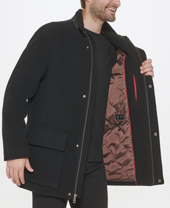 Cole Haan Men's Classic Wool Plush Car Coat Macy's