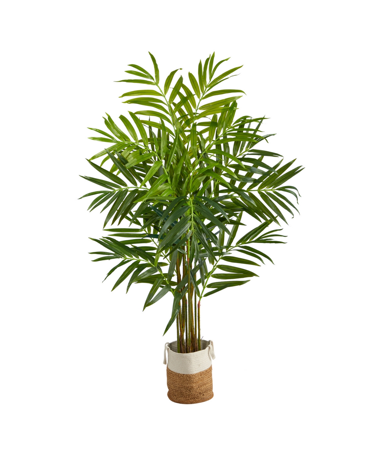 8' King Palm Artificial Tree in Planter - Green