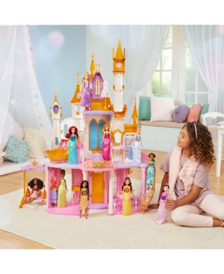 Disney Princess Ultimate Celebration Castle Set, 4" Tall Doll House