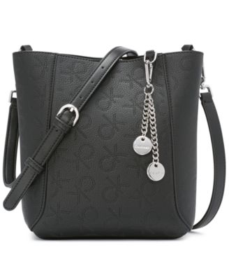 black and silver crossbody purse
