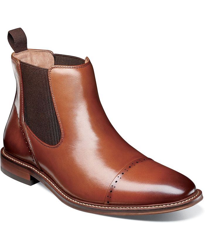 Stacy Adams - Maury Cap Toe Chelsea Boot - Cognac - 25492-221