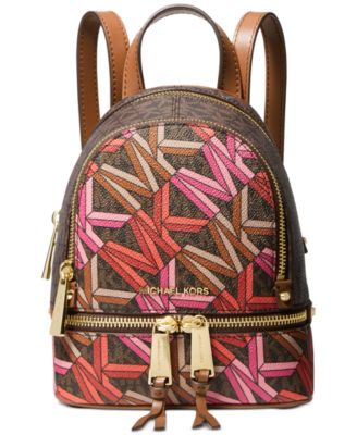 michael kors rhea zip mini backpack