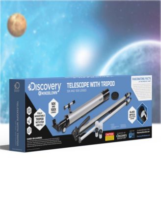 Telescope with Tripod, 50X and 100X Lenses, Adjustable Pan and Tilt