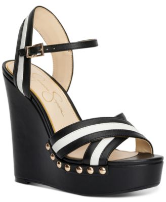 jessica simpson black platform