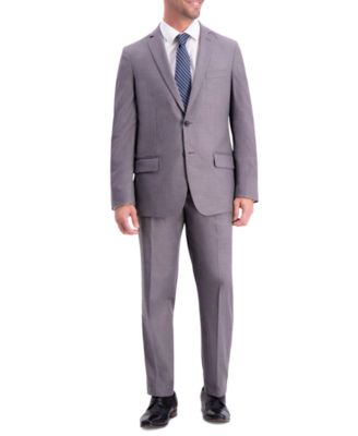 Mens Slim Fit Textured Weave Suit Separates