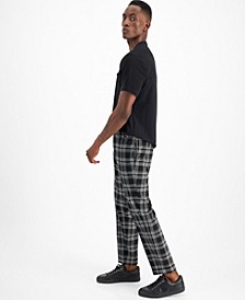 Men's Slim-Fit Plaid Pants, Created for Macy's