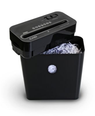 10 Sheet Cross Cut Lift Off Paper Shredder, Black