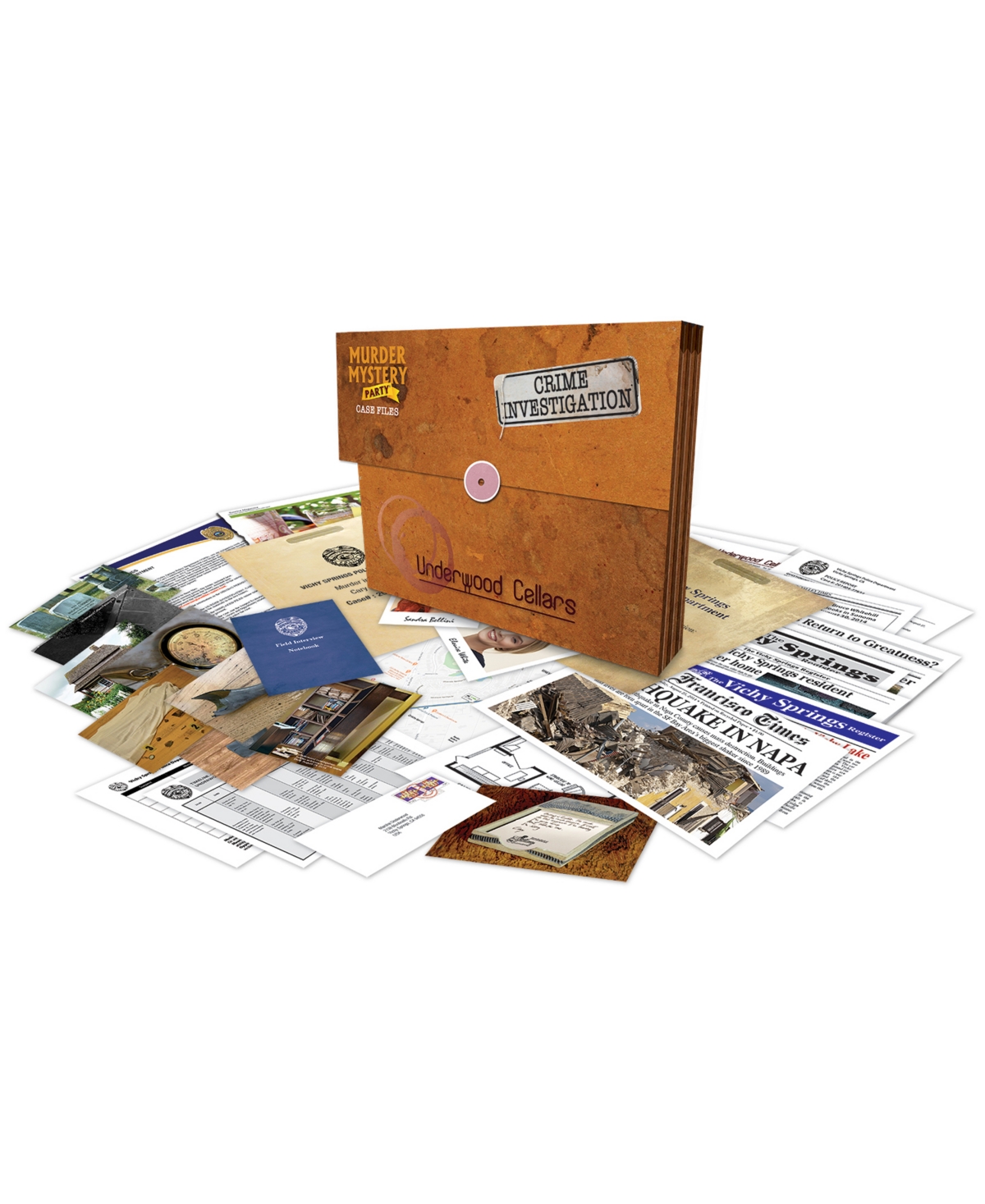 University Games Murder Mystery Party Case Files In No Color