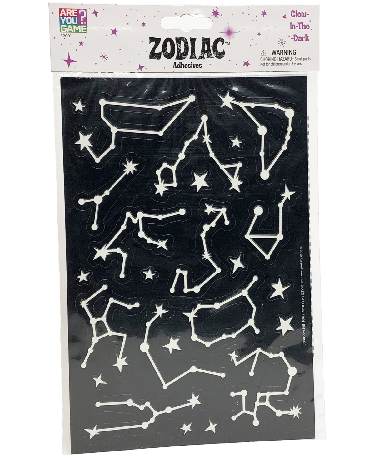 Areyougame Kids' Glow-in-the-dark Zodiac Adhesives In No Color