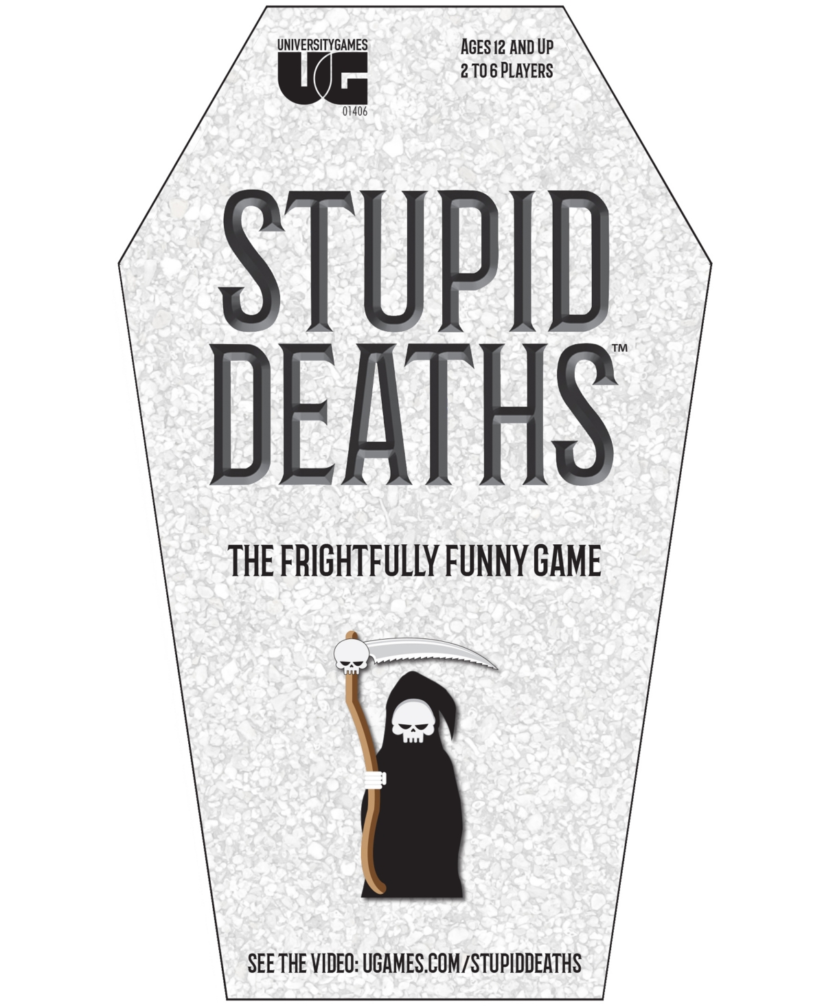 University Games Kids' Stupid Deaths Card Game Tin In No Color