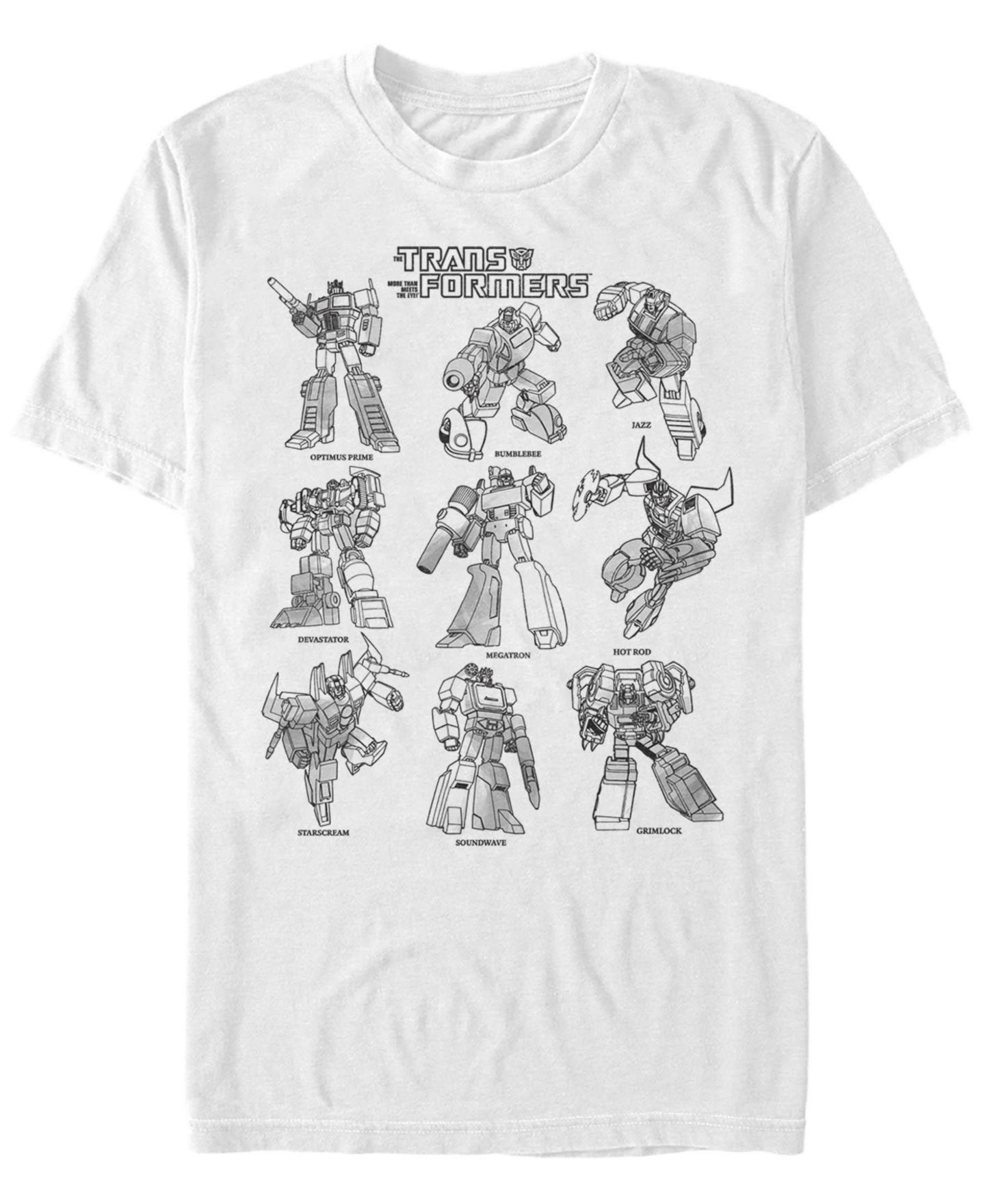 Мужская футболка Fifth Sun Transformers Textbook Short Sleeve, цвет: Белый — фото 1