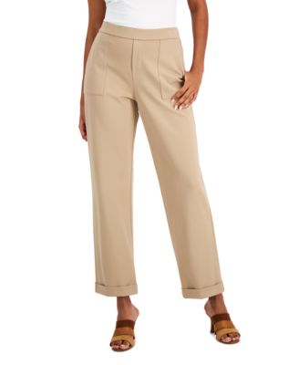 Alfani - Cuffed Straight-Leg Pants