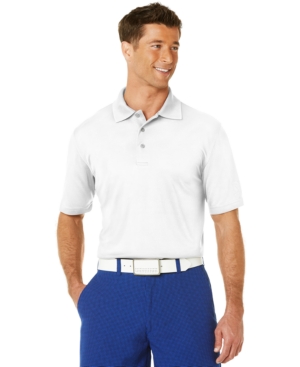 Pga Tour Men's Airflux Solid Golf Polo Shirt