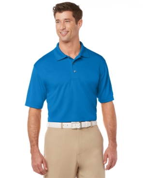 Pga Tour Men's Airflux Solid Golf Polo Shirt