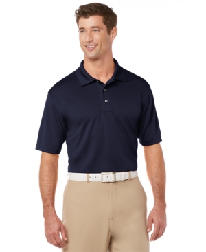Pga Tour Men's Airflux Solid Golf Polo Shirt