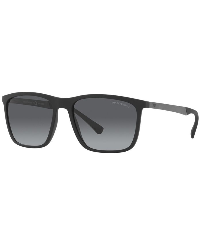 Emporio Armani Men's Polarized Sunglasses, EA4150 59 - Macy's