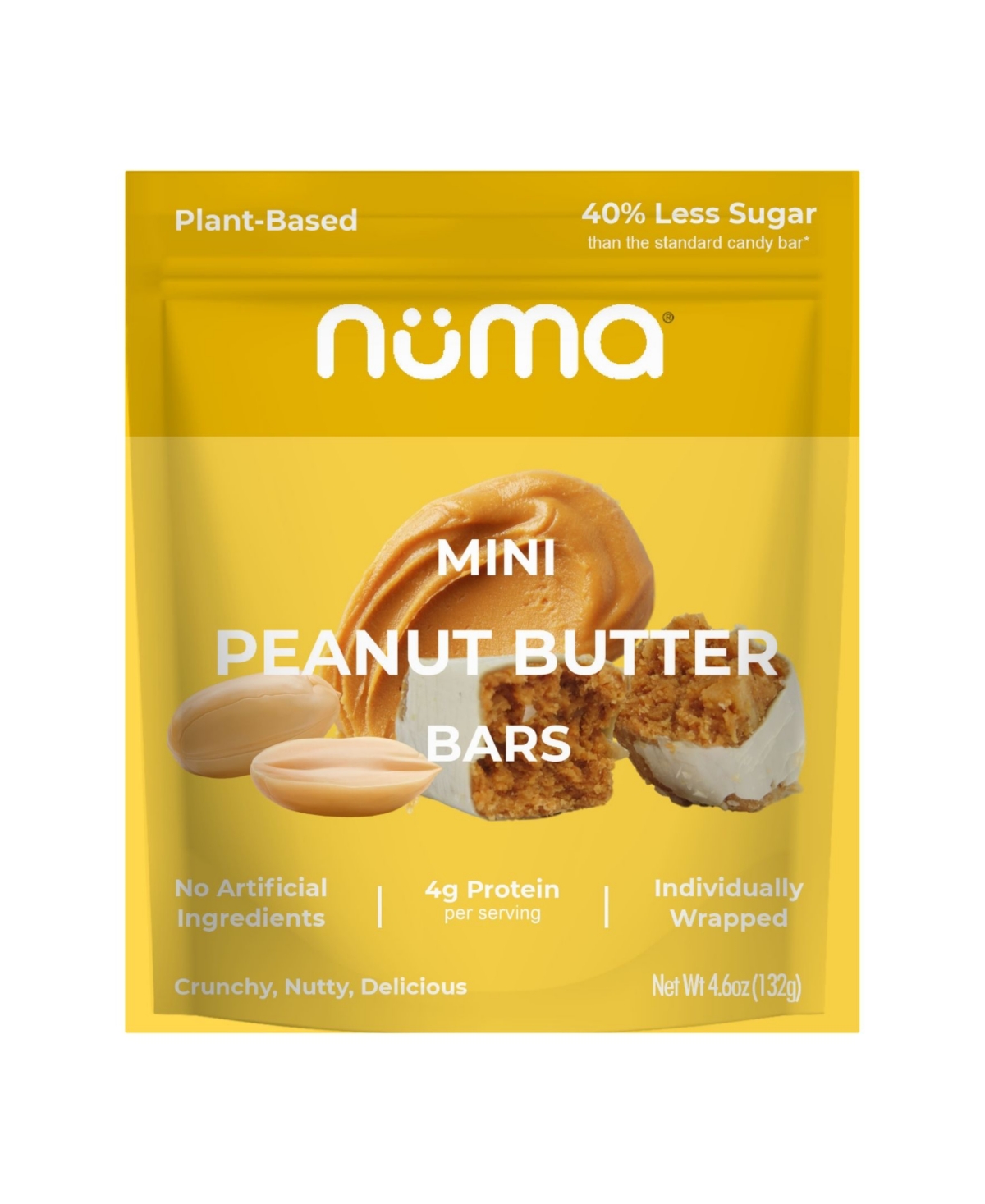 Numa 4.2 Oz Mini Peanut Butter Bars Pack, 6 Pieces