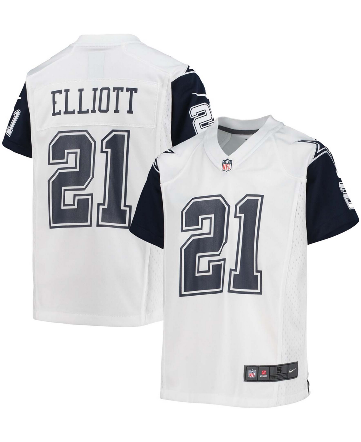 Big Boys Ezekiel ElliottDallas Cowboys Alternate Game Jersey - White