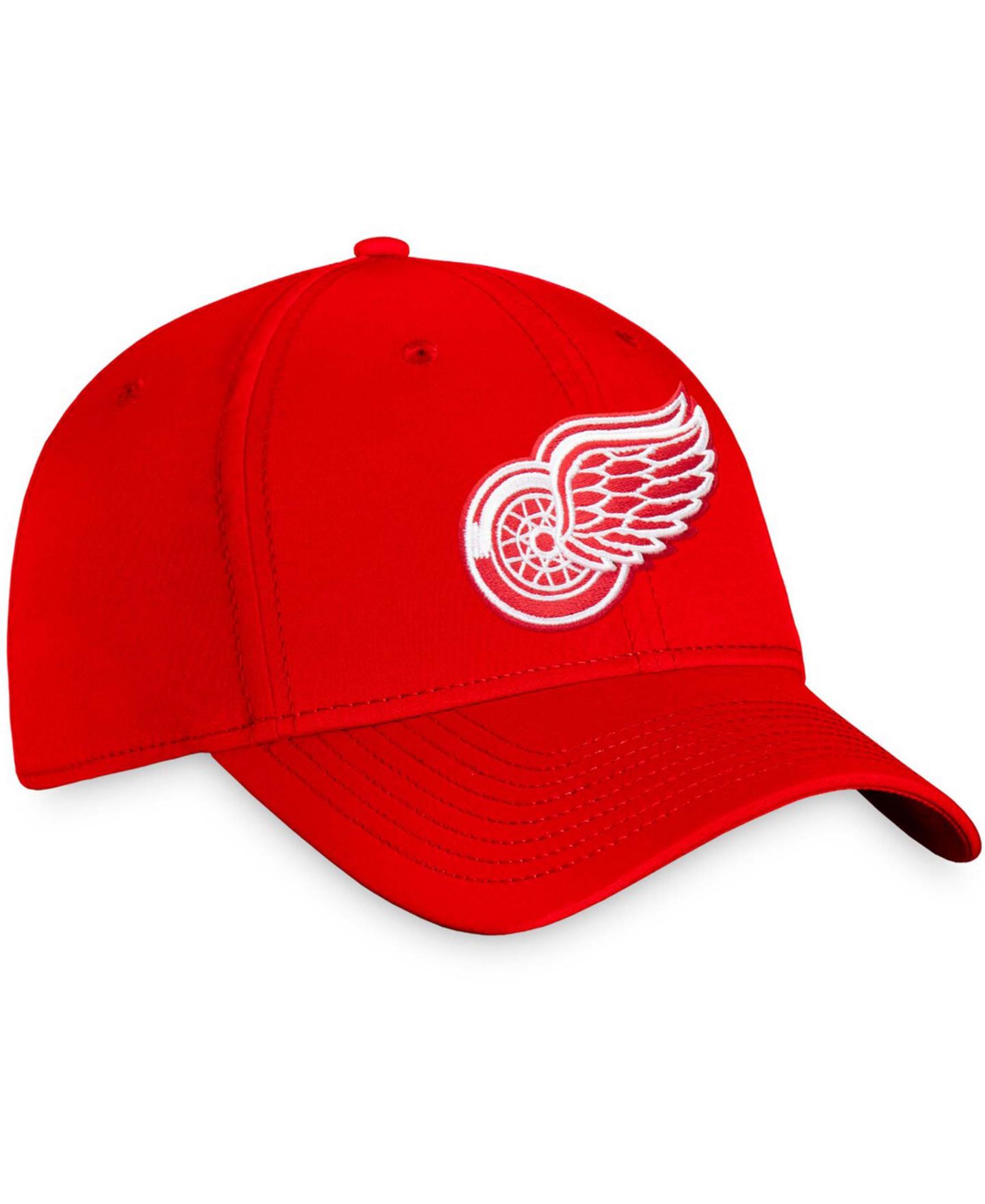 Мужская кепка Fanatics Red Detroit Red Wings Core Primary Logo Flex Hat — фото 4