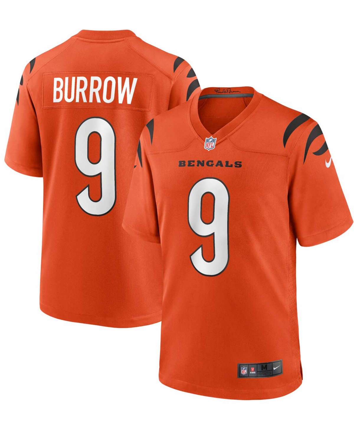 Men's Joe BurrowCincinnati Bengals Alternate Game Jersey - Orange