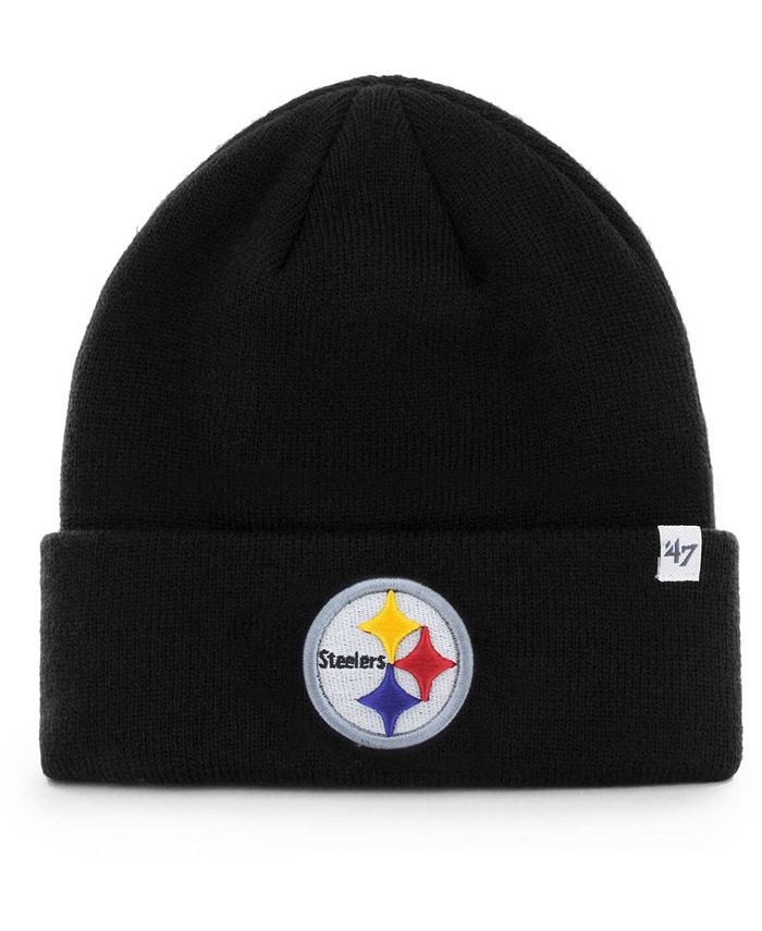 NFL Pittsburgh Steelers Cuffed Knit Hat, Black  