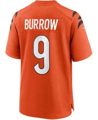 Men's Joe Burrow Orange Cincinnati Bengals Alternate Game Jersey