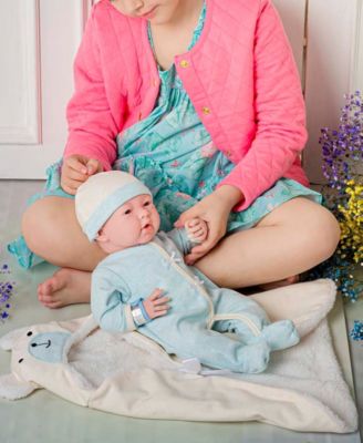 La Newborn Nursery 15.5" Baby Doll Bunting Bear Gift Set, 9 Pieces