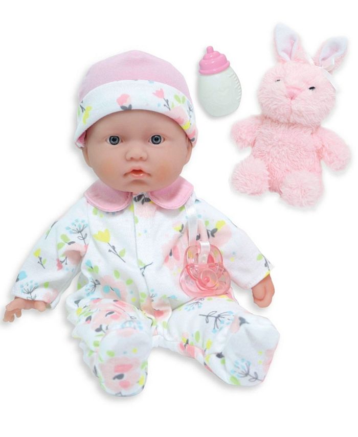 JC TOYS La Baby 11" Baby Doll Travel Case Gift Set, 7 Pieces Macy's