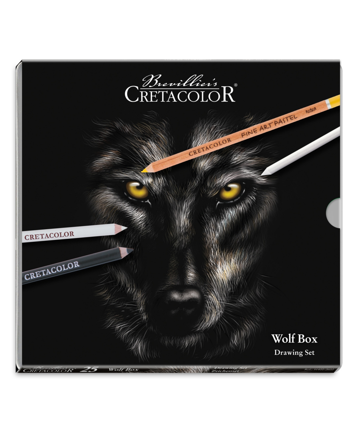 Cretacolor Wolf Box Drawing Set, 25 Pieces