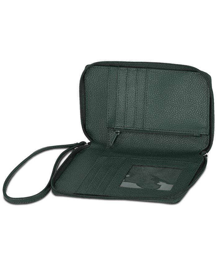 Giani Bernini Softy Leather Tech Crossbody Wallet, Created for Macy's