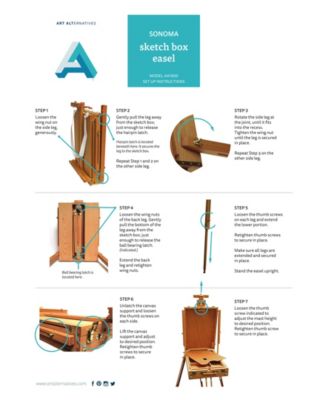 Art Alternatives Sonoma Sketch Box Easel