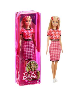 Photo 1 of Barbie Fashionista Doll - Houndstooth Top / Skirt Matching Set