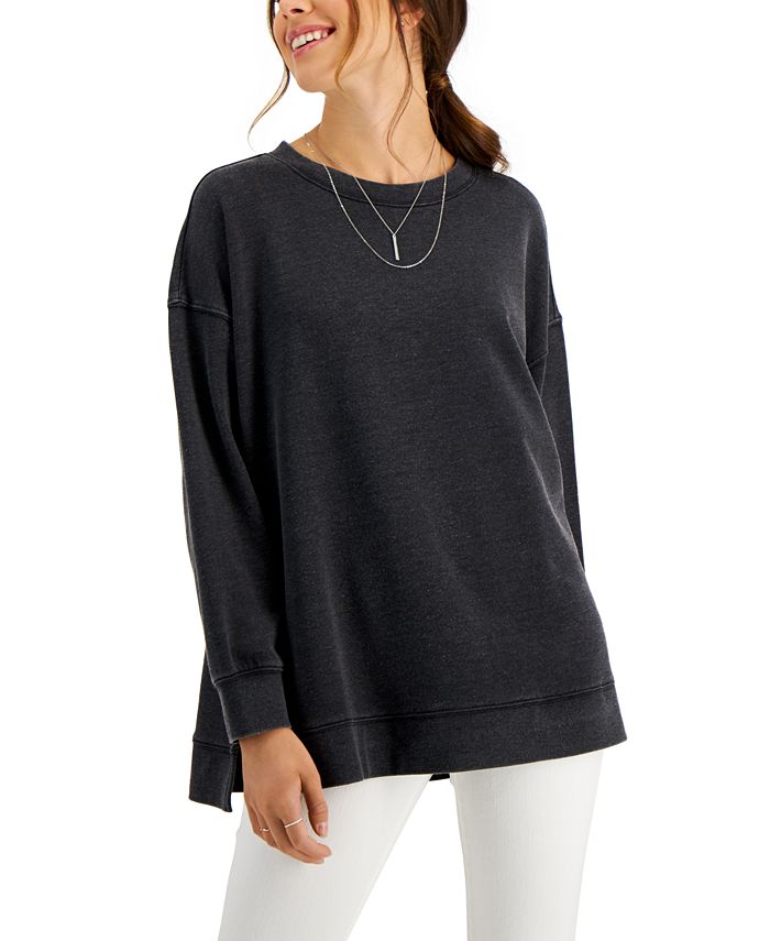 Style & Co Oversized Sweatshirt, Created for Macy's & Reviews Tops