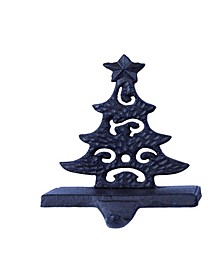 Metal Christmas Tree with Closed Star Stocking Holder