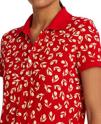 Lauren Ralph Lauren Floral Piqué Polo Shirt - Macy's