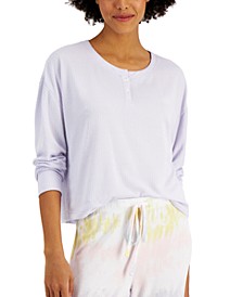 Ribbed Henley Pajama Top, Created for Macy's