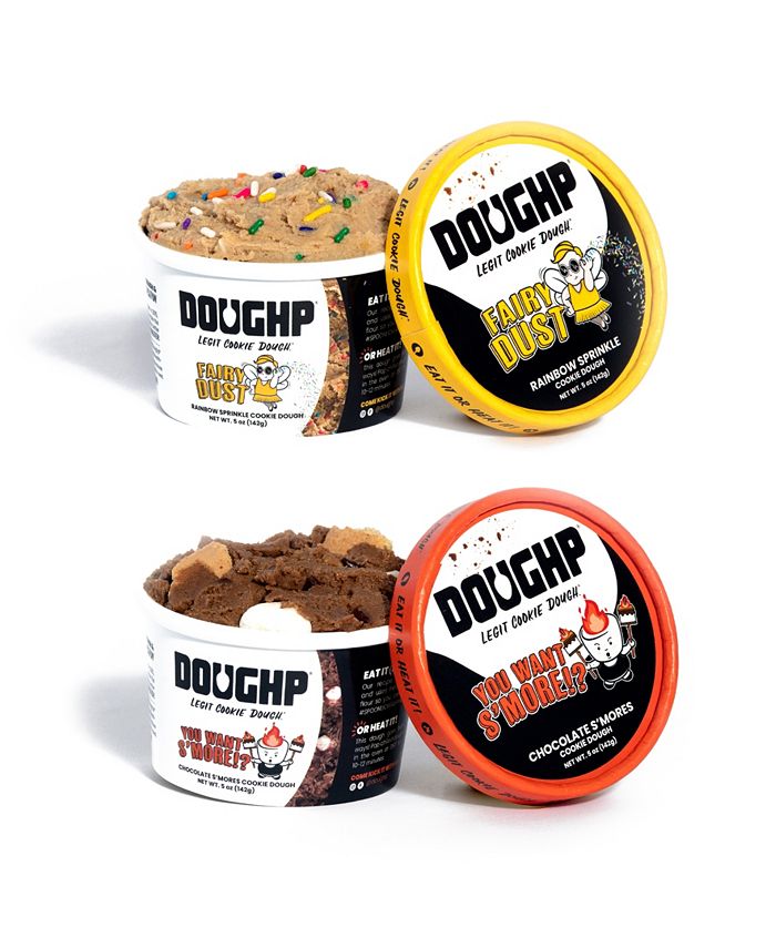 Doughp Edible and Bakeable Rainbow Sprinkle and Chocolate Smores Cookie