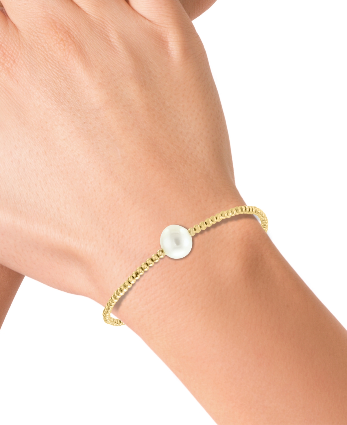 Effy Cultured Freshwater Pearl (3 & 8mm) Coil Bracelet in 14k Gold - 14K Yellow Gold