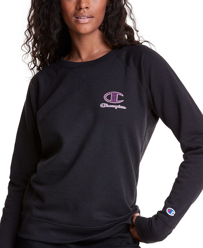Champion women's powerblend boyfriend crew pullover top