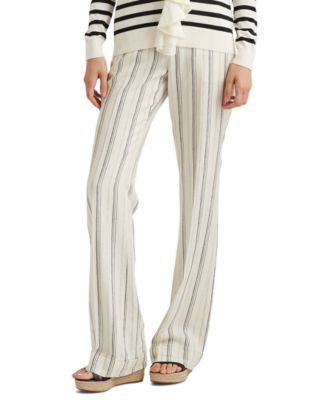 macys ralph lauren linen pants