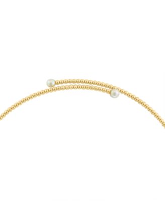 EFFY&reg; Cultured Freshwater Pearl (4-1/2mm) Choker Necklace in 14k Gold