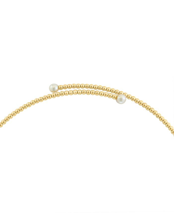SISGEM 14K Gold Pearl Necklace For Women - 16"-18" Cultured Freshwater Pearl Choker, Gift For Mom, Wife 9 thumbnail image