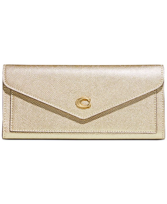 COACH Wyn Soft Metallic Leather Wallet & Reviews - Handbags & Accessories -  Macy's